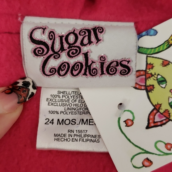 EUC black pink coat 24 month sugar cookies - Picture 6 of 7